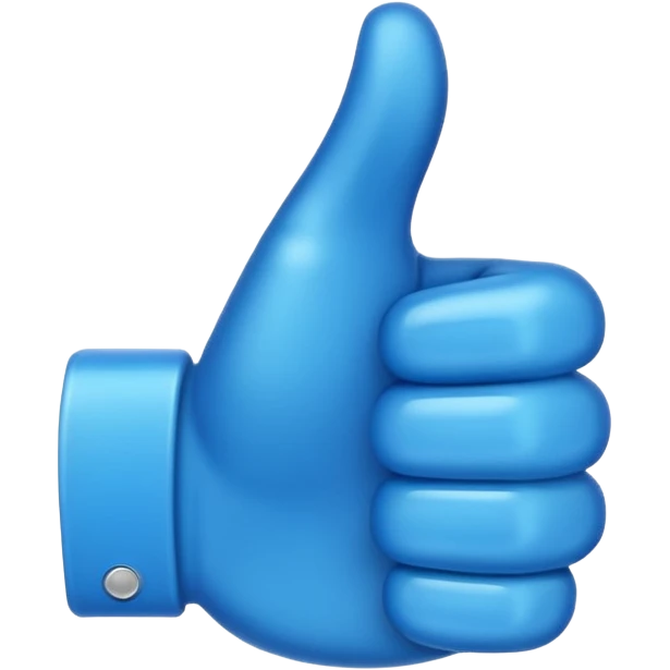 Like blue emoji Facebook emoji