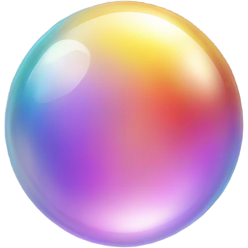 cute bubble emoji