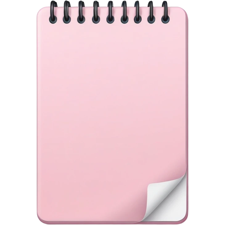 light pink notepad emoji