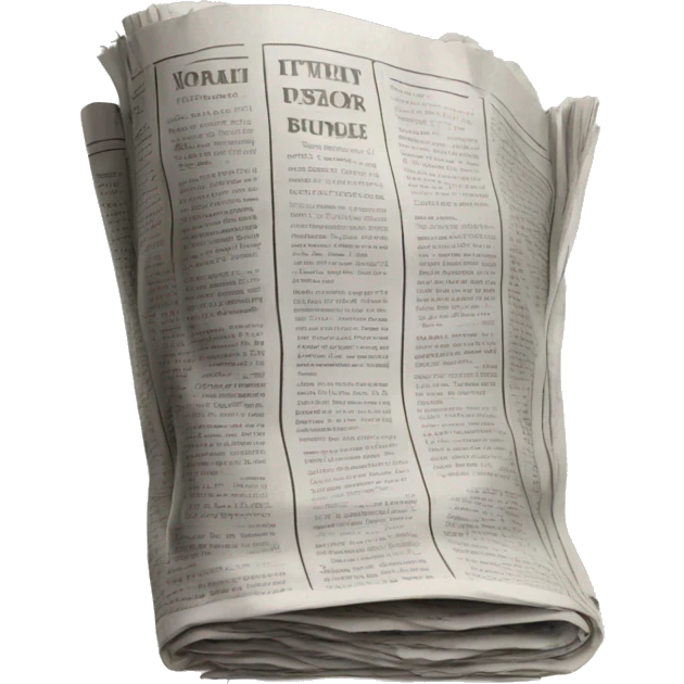 a bundle of newspaper emoji