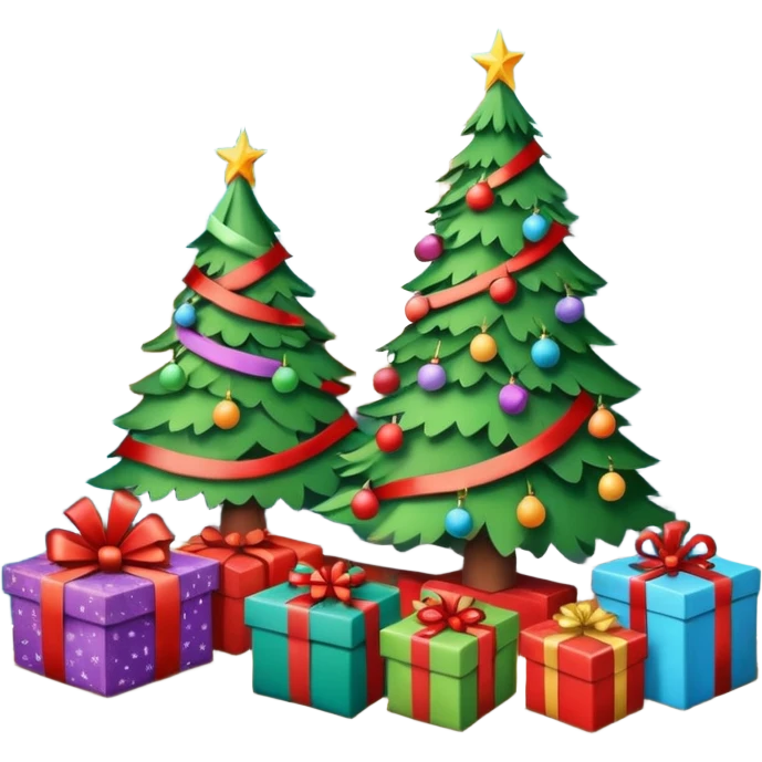 create a realistic room with a lot of  christmas chaos emoji