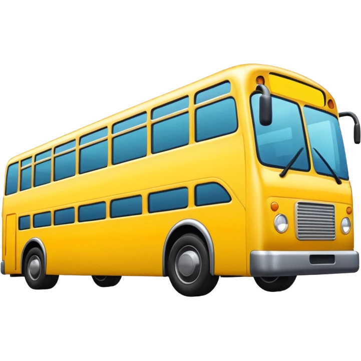 Bus image. View left Side. emoji