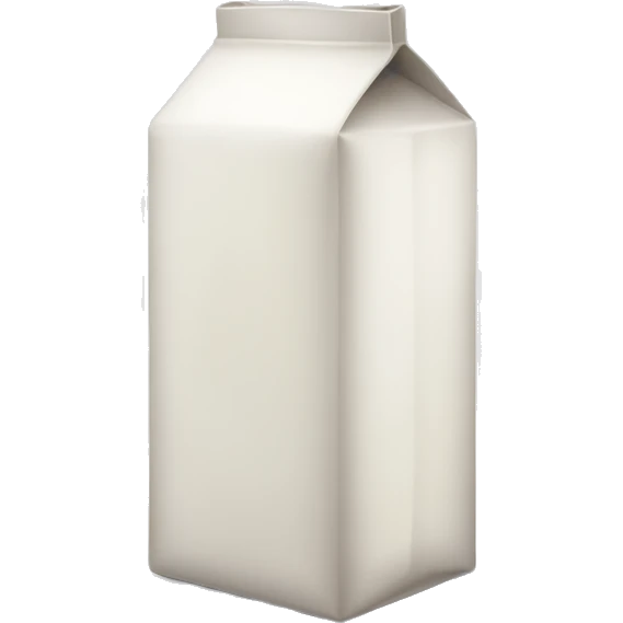 a short and wide milk carton  emoji