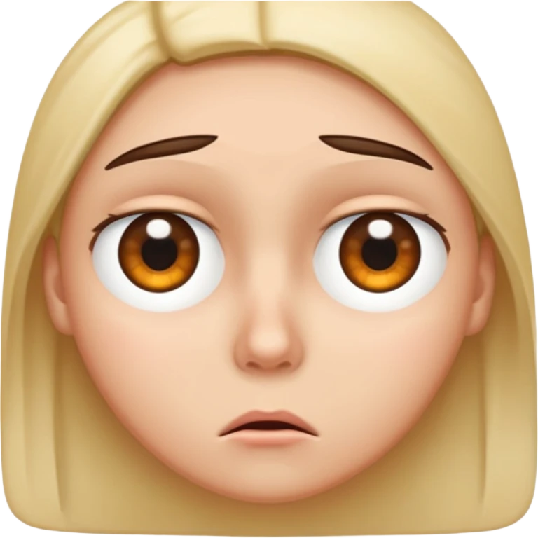 Annoyed eye roll emoji