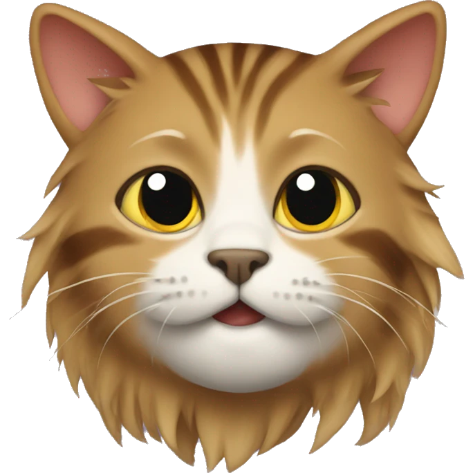 A cat with a buzz yak emoji