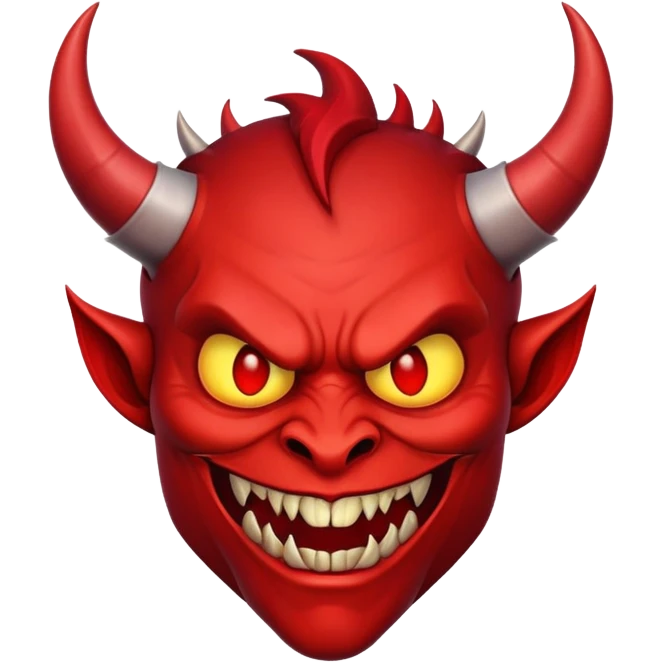 classic devil face emoji