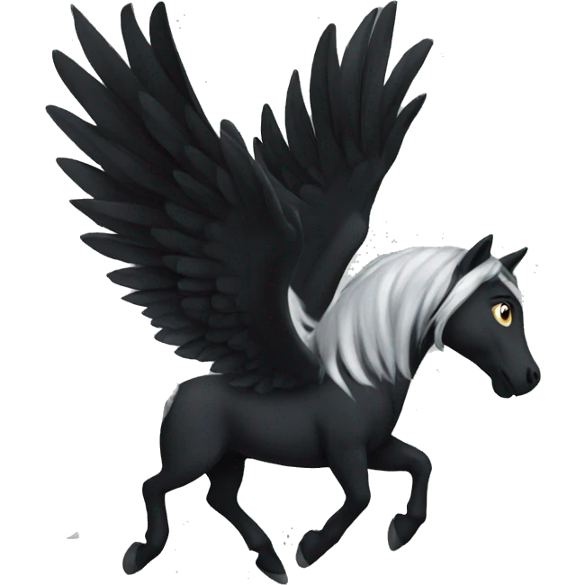 Black Pegaso emoji