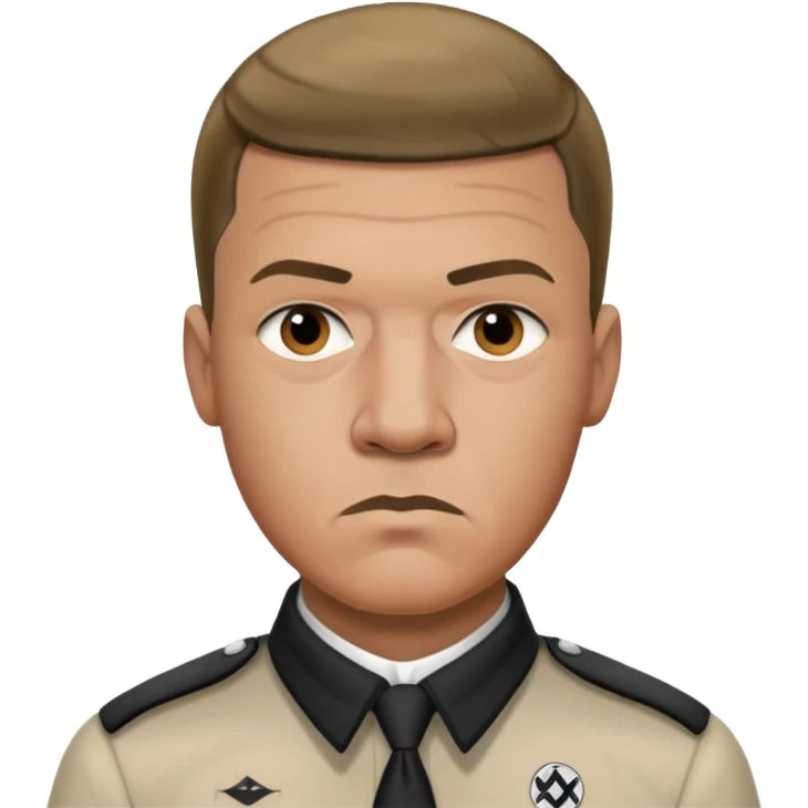 Mbappé mixed with Adolf Hitler emoji