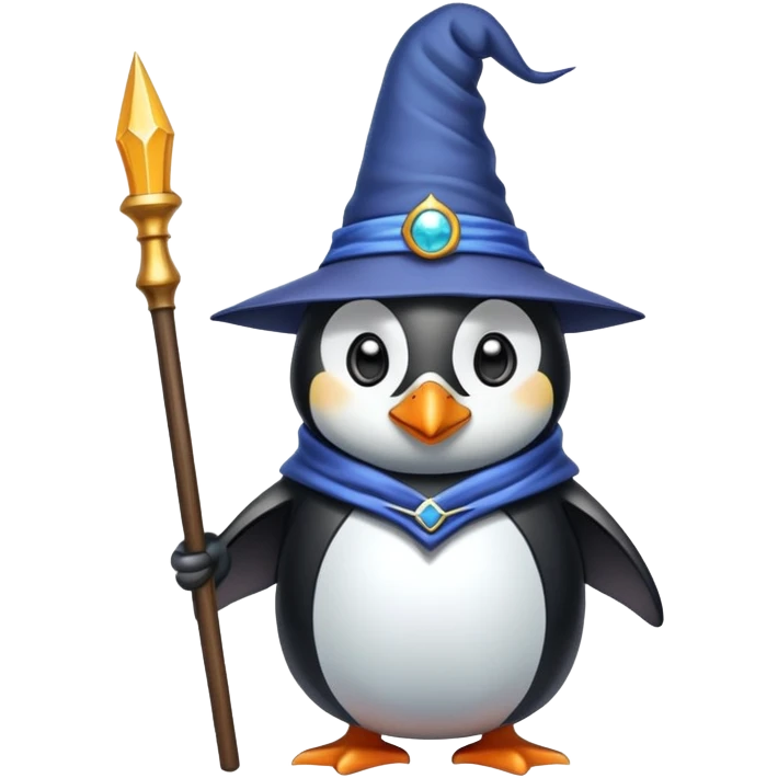 Penguin Wizard emoji