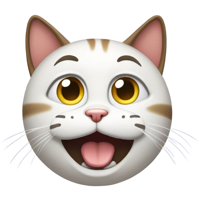 cat rolling its eyes emoji