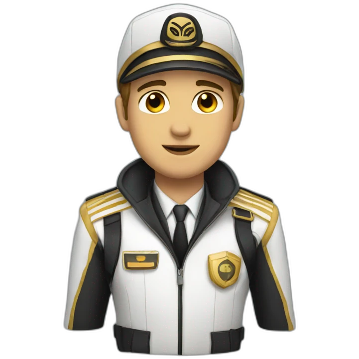 Golden pilot emoji