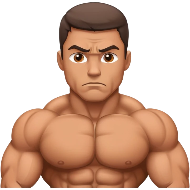 sad bodybuilder emoji