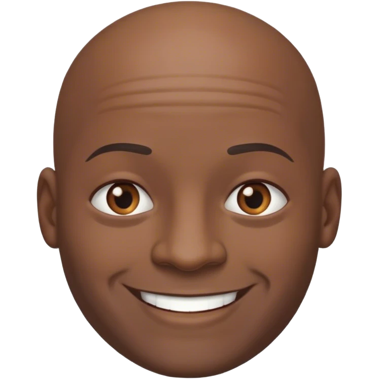 bald black guy emoji