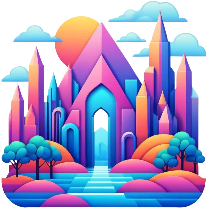 Utopian Aesthetic Scenery Deco emoji