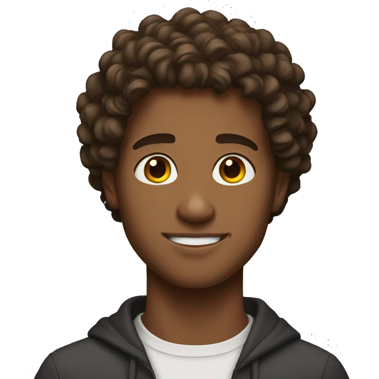 Man, 18 y.o., curly brown hair  emoji