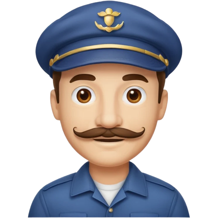 pelon bigote gorra emoji