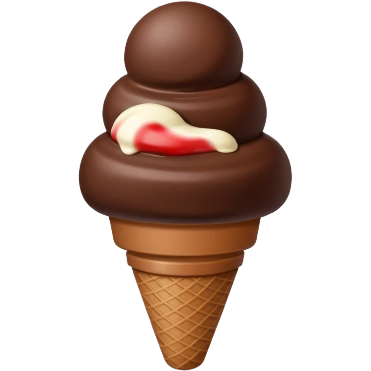 sorvete chocolate emoji