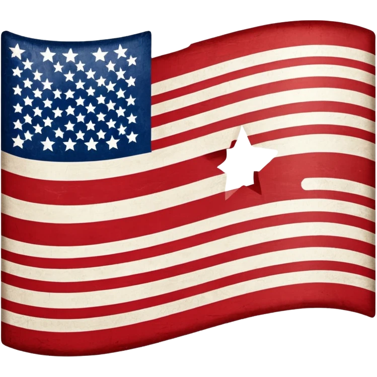 American flag turned upside down  emoji