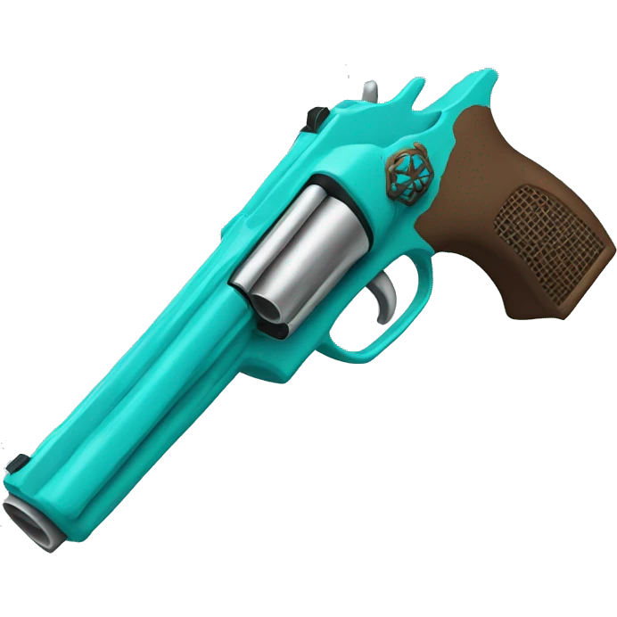 turquoise handgun emoji