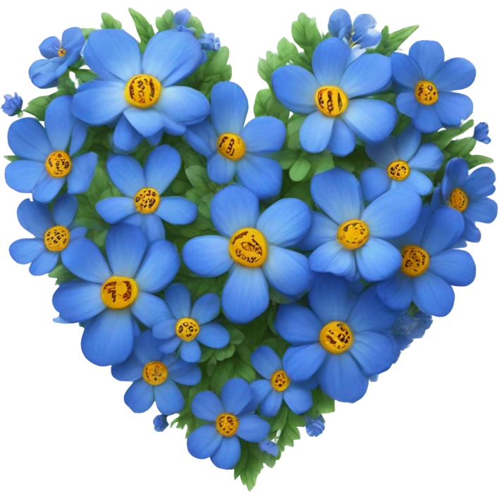 ultramarine flower heart emoji