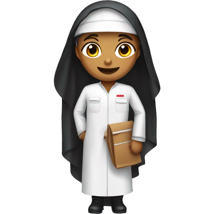 engineer in dubai with an abaya and a barbecue emoji