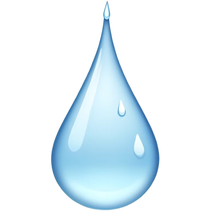 a drop of water emoji