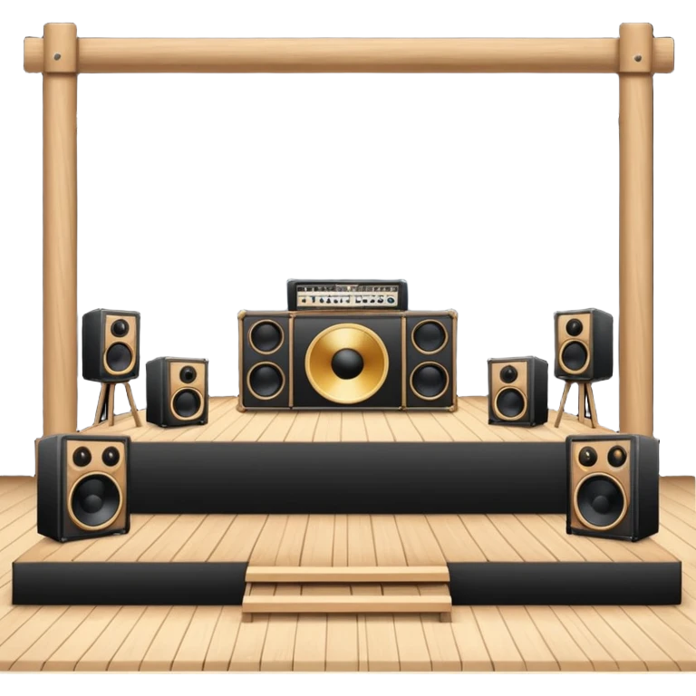 stage at the music festival emoji