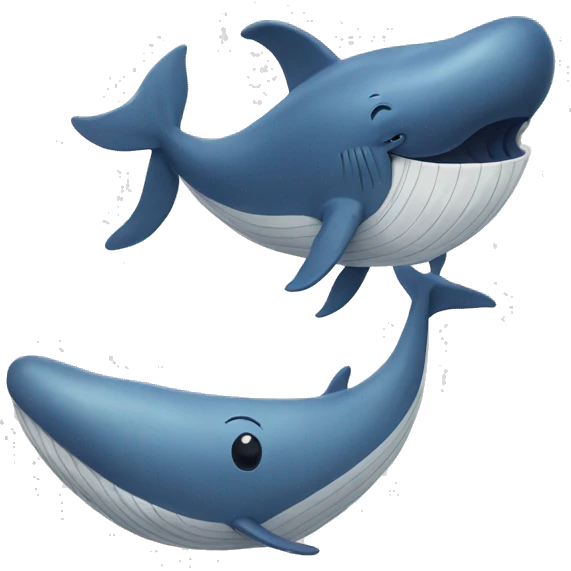 blue whale singing emoji