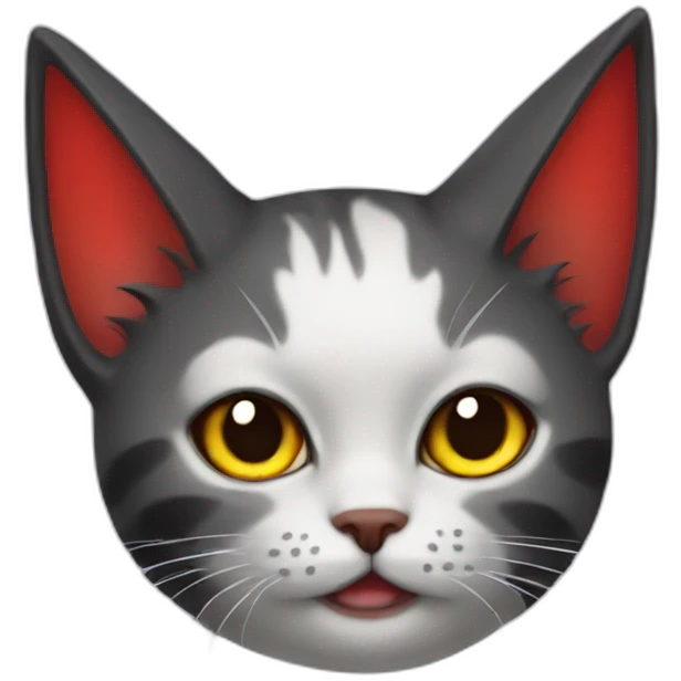 Cat devil wing emoji