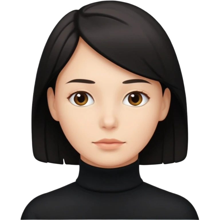 검정 목폴라 emoji