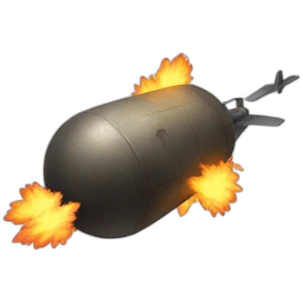 bomb flying emoji