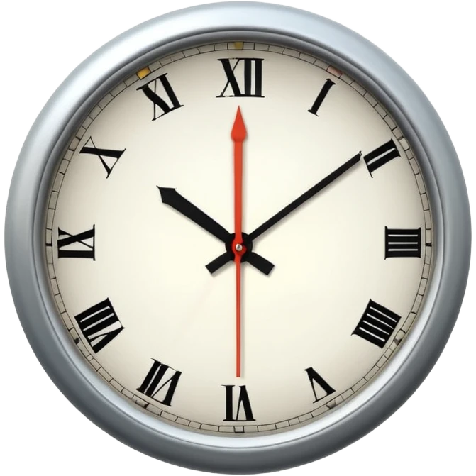 6:45 minutes in the clock emoji