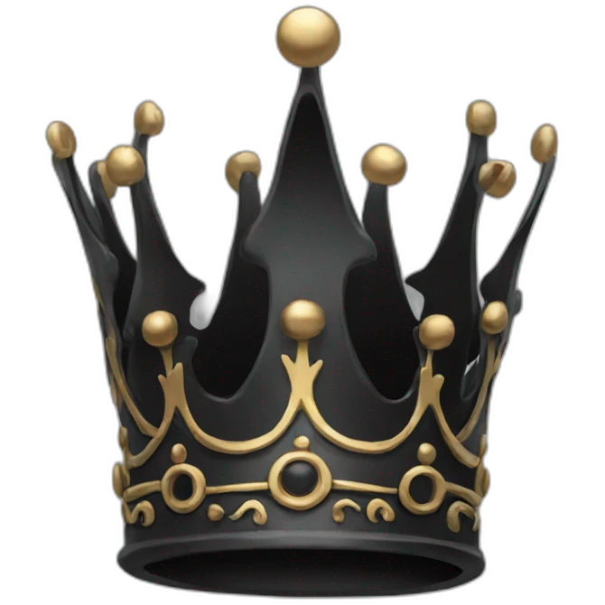 Black crown  emoji