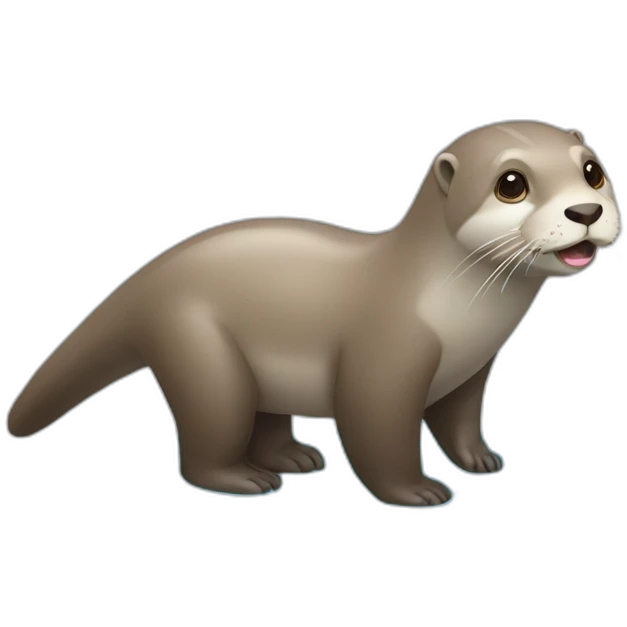 Loutre sur éléphant emoji