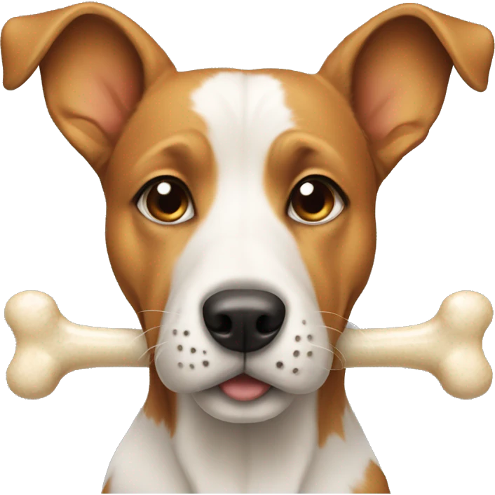 Dog with bone emoji