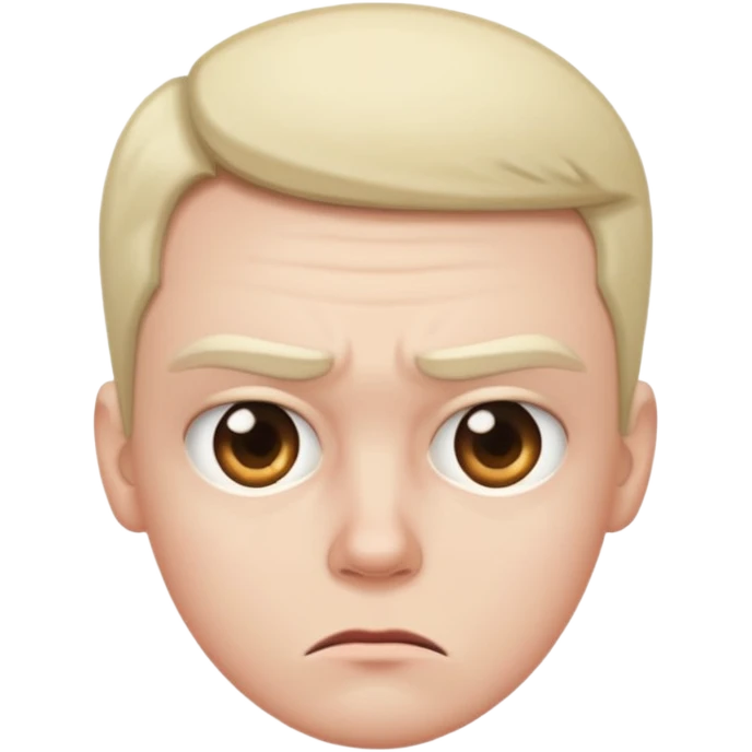 Annoyed lifted eyebrow  emoji