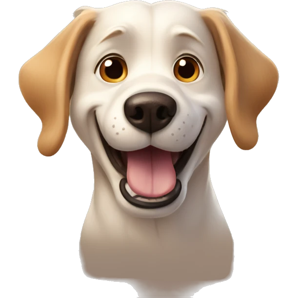 dog in pixar art style emoji