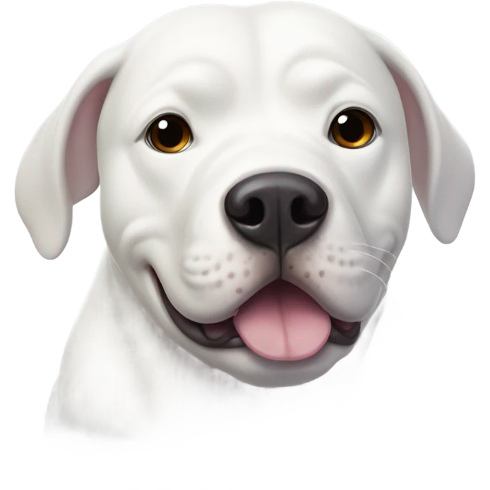 Beluga whale and white pitbull emoji