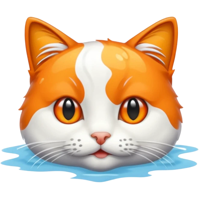 Swimming cat emoji