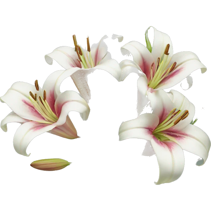 Lily flowers emoji