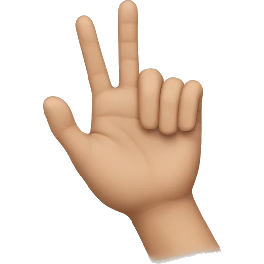 Fingers touch to click emoji