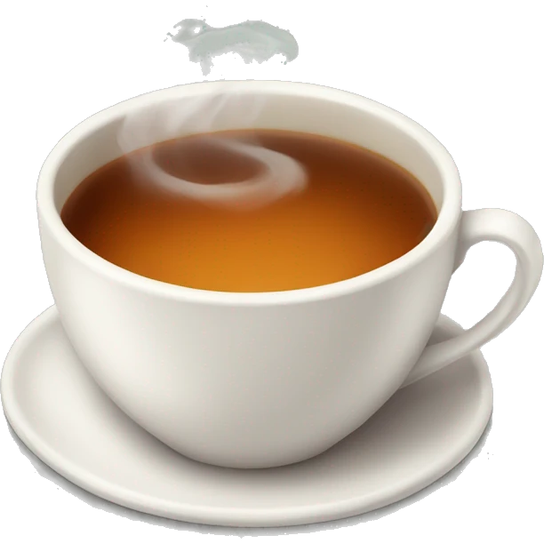 Hot cup of tea emoji