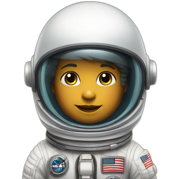 cool astronaut for toddler emoji