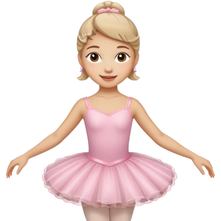 Smiley face with a ballerina emoji