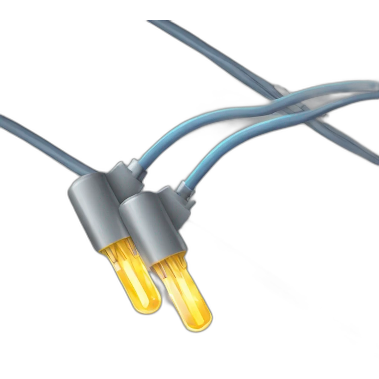 Electric-cables-sparkling emoji