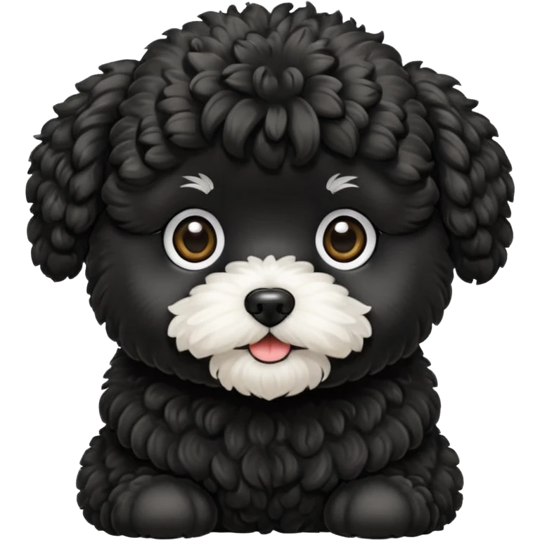 Black Maltipoo  emoji