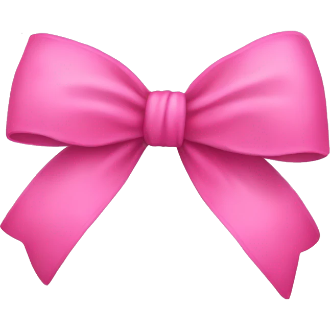 pink bow emoji