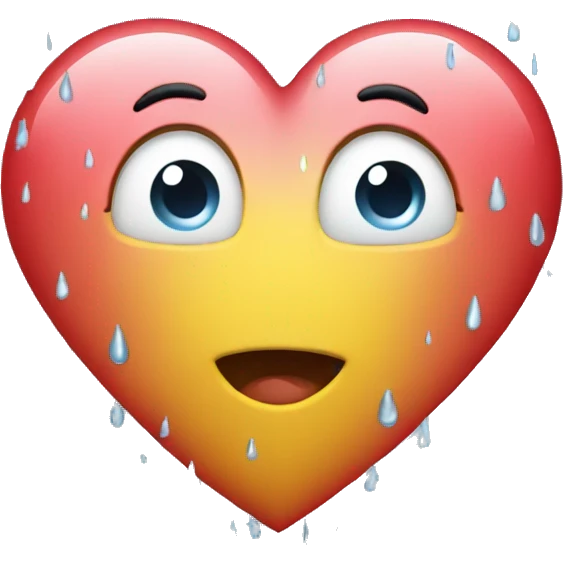 heart with rain emoji