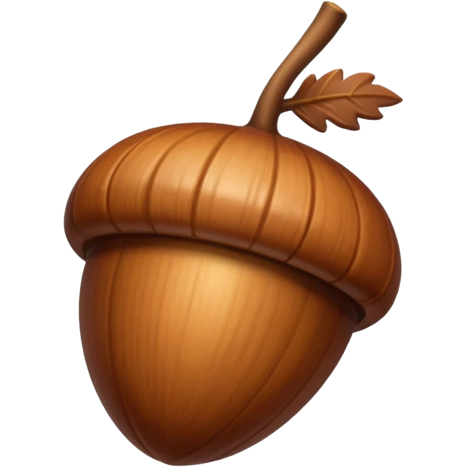 acorn emoji without human face emoji