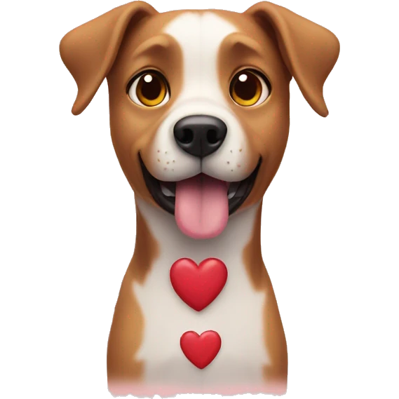 dog with heart eyes emoji